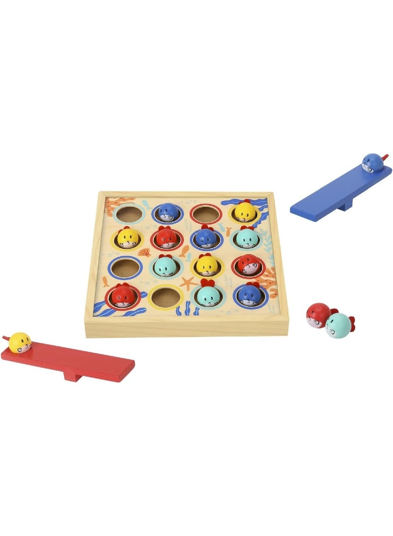 Tooky Toy Flying Fish Diving Montessori Game Set - Multicolor - 19 Pcs - Image 4